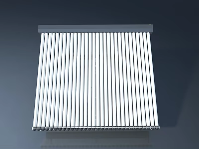 White Hinged Door With Vertical Slats And Gray Frame For Home Interior 3d model