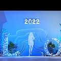 2022 Event Backdrop Wall With Female Silhouette 10 Decor And Coral Elements