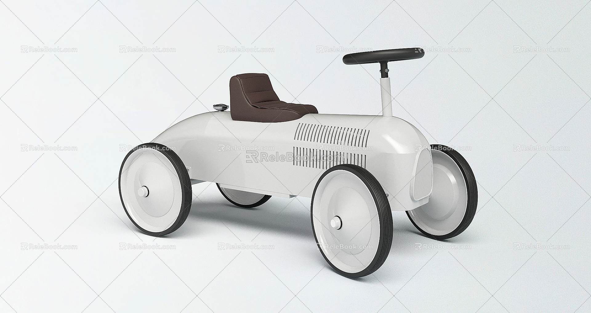 Modern toy car trolley 3d model