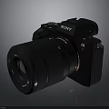 Sony Alpha Professional Digital Camera With Black Lens And High Quality Body