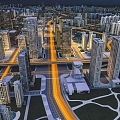 A Bird's Eye View of Urban Planning and Construction of Modern City 3d model