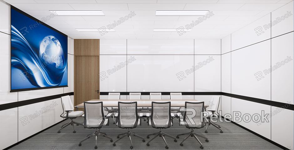 Modern Meeting Room Meeting Table and Chair model