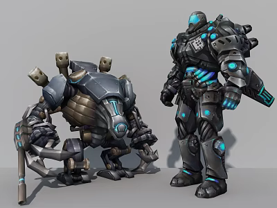 Modern Robots 3d model