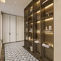 Luxury Modern Glass Display Cabinet With Built In LED Lighting For Stylish Home Interior Decoration