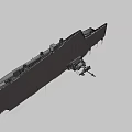 Aircraft Carrier Military Weapon System 3D Model Naval Warship Design Structure 3d model