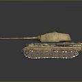 Realistic Military Tank With Detailed Cannon Tracks And Rusty Exterior Design
