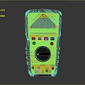 Yellow Black Digital Multimeter With LCD Screen Measurement Knob And Buttons