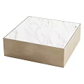 Modern Coffee Tables With Marble Tops And Sleek Light Grey Dark Brown Bases
