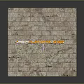Orange Wall Structure With Climbing Vines Window Doorway And Stone Slab Floor