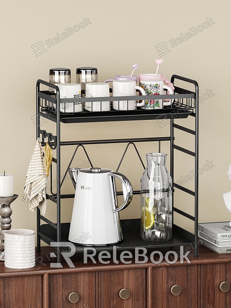 Simple Style Water Cup Kettle Storage Rack model