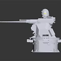 Industrial Equipment With Mechanical Arm And Top Sensor Unit On Sturdy Base