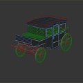 Vintage Carriage Luxury Carriage 3d model