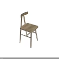 Wooden Leisure Chair With Simple Modern Design And Natural Wood Grain Features