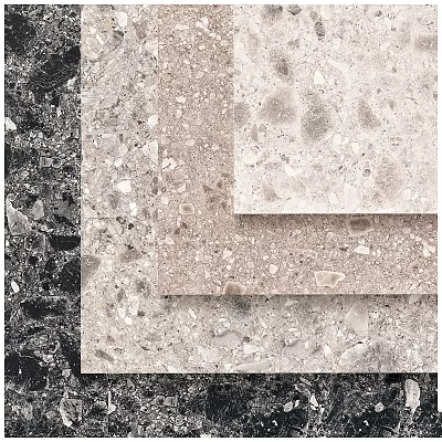 Terrazzo Components With Various Colors And Textures For Interior Design 3d model