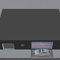 Mercedes Benz Car Display With Black Wall Large Screen And White Vehicle