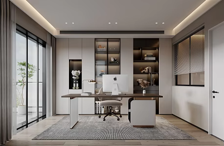 Modern study 3d model