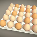 Fresh Chicken Eggs In White Carton With Brown And Cream Colored Shells