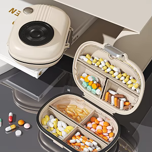 Medicine Box Camera Medicine Box Cold Medicine Capsules Tablets 3d model