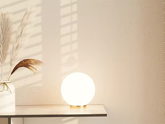 Modern table lamp ornaments combination 3d model