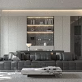 Modern Living Dining Room Interior Design With TV Wall Dining Table And Neutral Tones