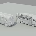 Modern Bus Broken Bus 3d model