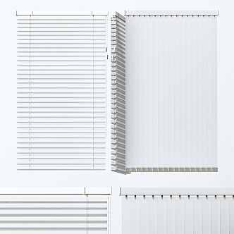 Modern venetian blinds venetian blinds combination 3d model