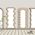 Decorative Mirrors With Various Shapes In Modern Interior With Plant Decor