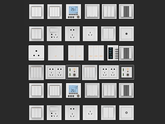 Hardware switch panel 3d model