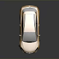Yellow Modern Compact Sedan With Sleek Body Black Roof And Silver Wheels