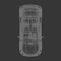 Silver Sleek Sporty Hatchback Car Featuring Black Roof Black Wheels And Modern Front Design