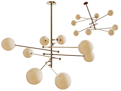 Modern Chandelier Art Chandelier Spherical Chandelier 3d model