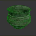 Traditional Handcrafted Clay Pottery Vessel With Detailed Intricate Carved Patterns