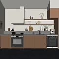 Modern Kitchen Interior Design With Light Colored Cabinets White Range Hood And Appliances