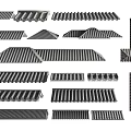 New Chinese style eaves tile combination 3d model