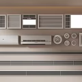 Various Air Conditioner Vents with Grille Bar and Round Designs for Home Interiors