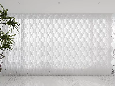 Dream blinds venetian blinds gauze curtains 3d model