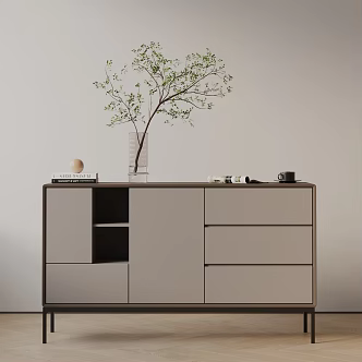Modern Entrance Cabinet 3d model