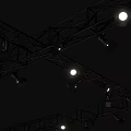 Public Facility Stage Lighting System With Metal Truss And Illuminated Fixtures