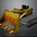 Yellow Bulldozer Featuring FARMA Lettering On Blade Grey Tracks And Black Yellow Body