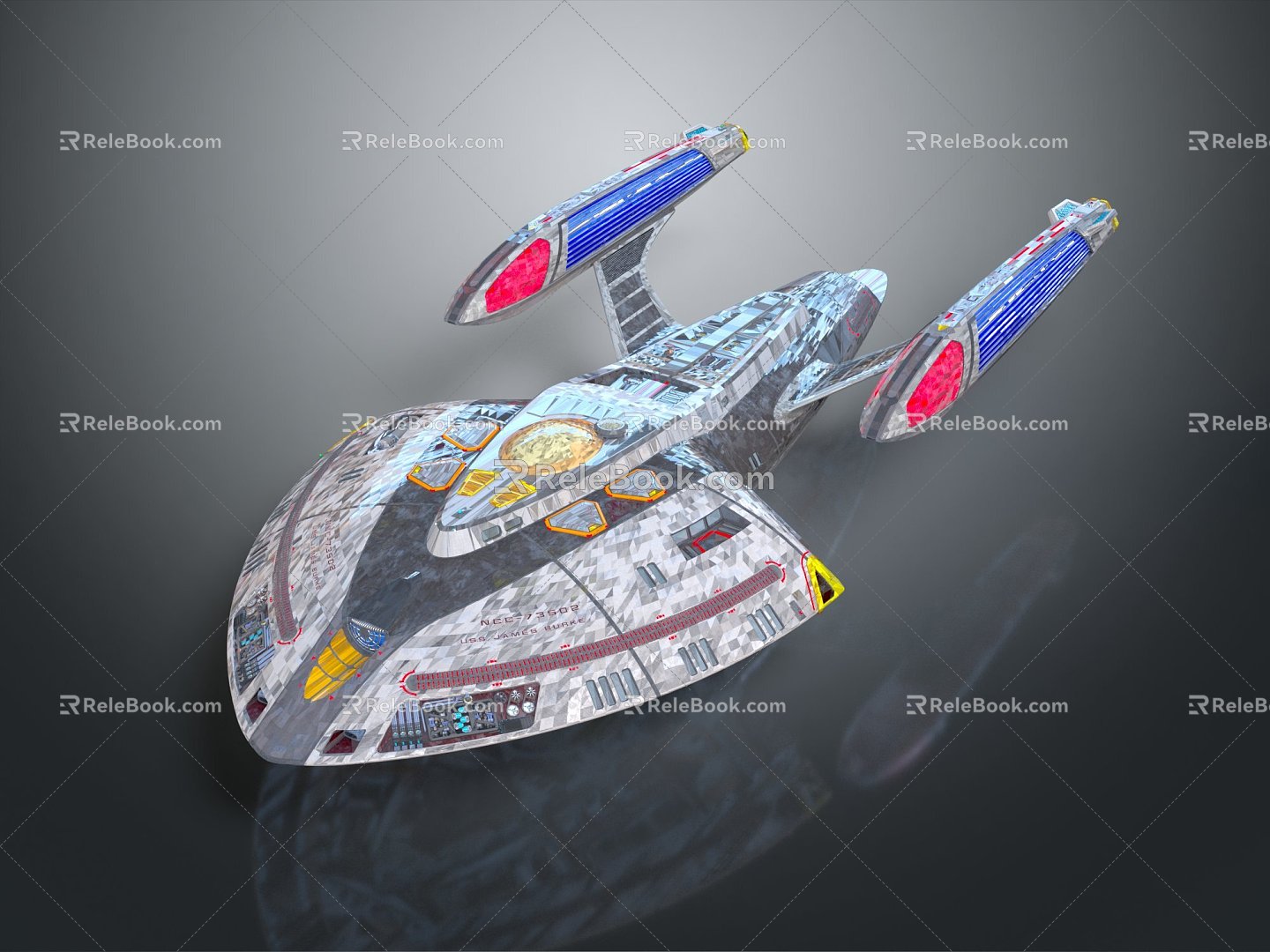 Modern Spaceship Spacecraft Spacecraft 3d model