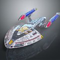 Modern Spaceship Spacecraft Spacecraft 3d model