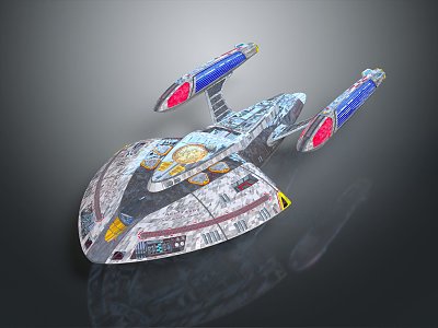 Modern Spaceship Spacecraft 3d model