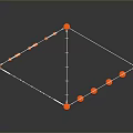 Other Playground Climbing Structure With White Poles Orange Connectors Netting And Circular Holds