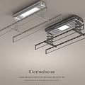Practical Aluminum Clotheshorse With High Strength High Load Bearing And Light Design