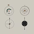 Modern pendant modern simple clock 3d model