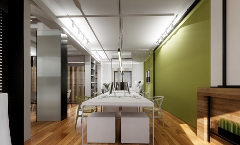 Modern Public Office Area Chesang Office Space Indoor 3d model