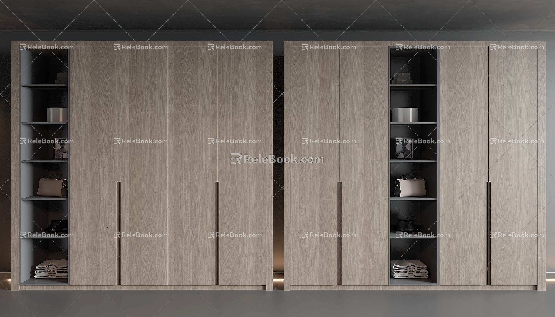 Wardrobe Decorative Wardrobe Wooden Wardrobe Finished Wardrobe 3d model