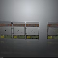 Colorful Metal Frame Construction Elements With Red Green Panels And Multiple Units