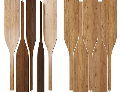 Modern Wooden Room Divider Design For Interior Home Decor And Space Separation 3d model