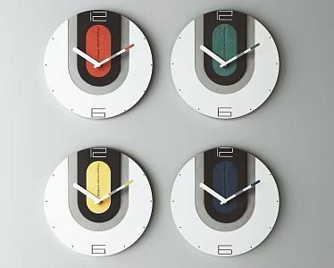 modern wall clock 3d model